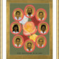Wall Frame Gold, Matted - Martyrs of the Jesuit University by R. Lentz