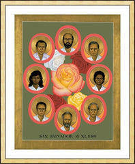 Wall Frame Gold - Martyrs of the Jesuit University by R. Lentz