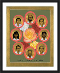 Wall Frame Black - Martyrs of the Jesuit University by R. Lentz