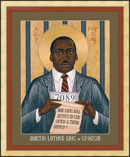 Wall Frame Gold - Martin Luther King of Georgia by R. Lentz