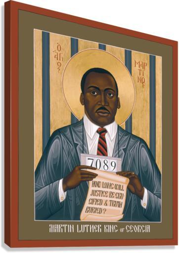 Canvas Print - Martin Luther King of Georgia by Br. Robert Lentz, OFM - Trinity Stores