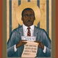 Wall Frame Black, Matted - Martin Luther King of Georgia by R. Lentz