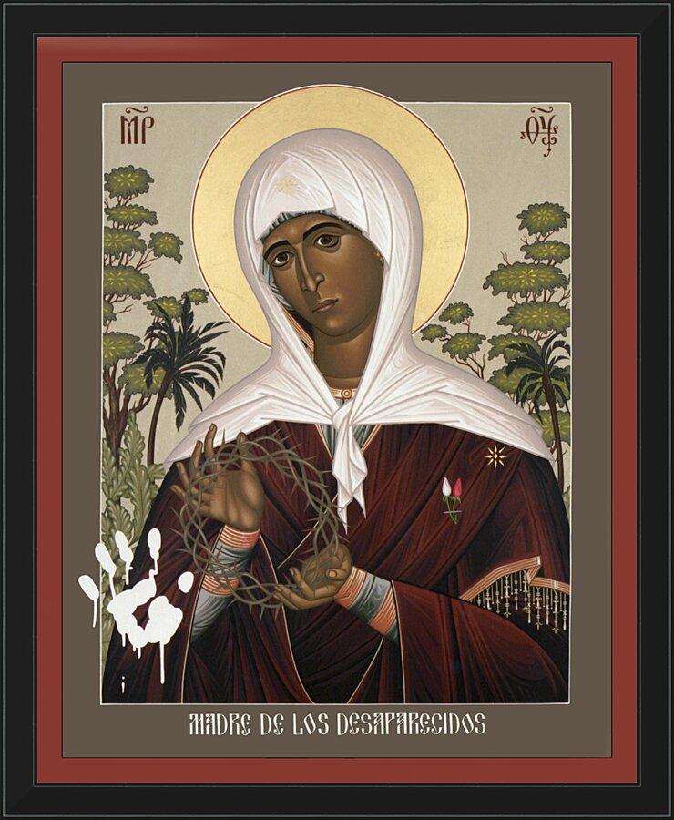 Wall Frame Black - Mother of the Disappeared by Br. Robert Lentz, OFM - Trinity Stores