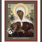 Wall Frame Espresso, Matted - Mother of the Disappeared by Br. Robert Lentz, OFM - Trinity Stores