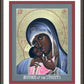 Wall Frame Espresso, Matted - Mother of God: Mother of the Streets by R. Lentz