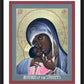 Wall Frame Black, Matted - Mother of God: Mother of the Streets by Br. Robert Lentz, OFM - Trinity Stores
