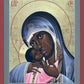 Wall Frame Gold, Matted - Mother of God: Mother of the Streets by R. Lentz