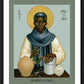 Wall Frame Black, Matted - St. Martin de Porres by Br. Robert Lentz, OFM - Trinity Stores