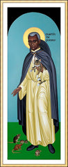 Wall Frame Gold - St. Martin de Porres by R. Lentz