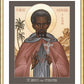 Wall Frame Gold, Matted - St. Moses the Ethiopian by R. Lentz