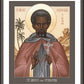 Wall Frame Espresso, Matted - St. Moses the Ethiopian by R. Lentz