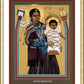 Wall Frame Gold, Matted - Navaho Madonna by Br. Robert Lentz, OFM - Trinity Stores