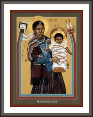 Wall Frame Espresso - Navaho Madonna by R. Lentz