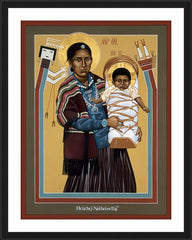 Wall Frame Black - Navaho Madonna by R. Lentz