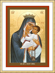 Wall Frame Gold - Our Lady of Mt. Carmel by R. Lentz