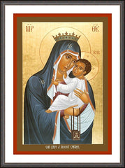 Wall Frame Espresso - Our Lady of Mt. Carmel by R. Lentz