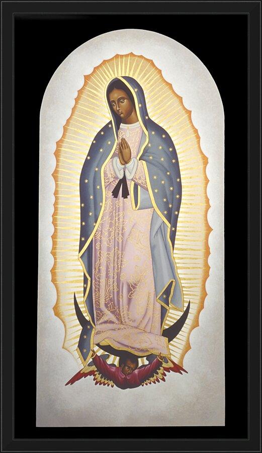 Wall Frame Black - Our Lady of Guadalupe by Br. Robert Lentz, OFM - Trinity Stores