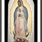 Wall Frame Espresso, Matted - Our Lady of Guadalupe by R. Lentz