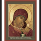 Wall Frame Black, Matted - Our Lady of Korsun by Br. Robert Lentz, OFM - Trinity Stores