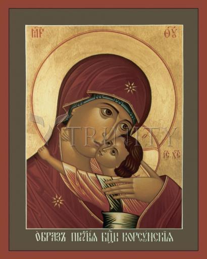Wall Frame Gold, Matted - Our Lady of Korsun by R. Lentz