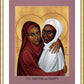 Wall Frame Gold, Matted - Sts. Perpetua and Felicity by R. Lentz