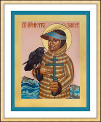 Wall Frame Gold - St. Peter the Aleut by R. Lentz