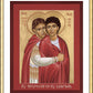 Wall Frame Gold, Matted - Sts. Polyeuct and Nearchus by Br. Robert Lentz, OFM - Trinity Stores