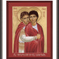 Wall Frame Espresso, Matted - Sts. Polyeuct and Nearchus by Br. Robert Lentz, OFM - Trinity Stores
