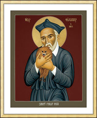 Wall Frame Gold - St. Philip Neri by R. Lentz