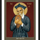 Wall Frame Black, Matted - St. Philip Neri by R. Lentz