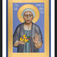 Wall Frame Black, Matted - St. Pelagia of Diveyevo by Br. Robert Lentz, OFM - Trinity Stores