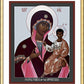 Wall Frame Gold, Matted - Mother of God: Protectress of the Oppressed by Br. Robert Lentz, OFM - Trinity Stores