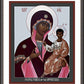 Wall Frame Espresso, Matted - Mother of God: Protectress of the Oppressed by R. Lentz