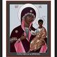 Wall Frame Black, Matted - Mother of God: Protectress of the Oppressed by R. Lentz