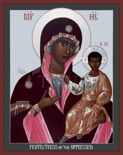 Metal Print - Mother of God: Protectress of the Oppressed by R. Lentz