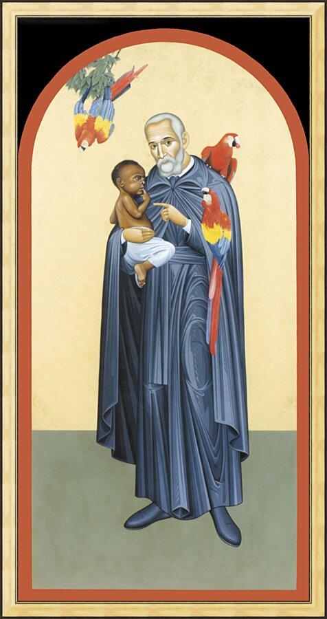Wall Frame Gold - St. Peter Claver by R. Lentz