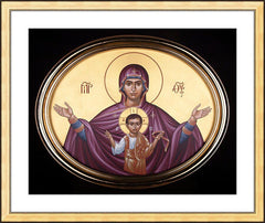 Wall Frame Gold - Queen of Heaven by R. Lentz