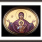 Wall Frame Espresso, Matted - Queen of Heaven by Br. Robert Lentz, OFM - Trinity Stores