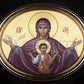 Wall Frame Black, Matted - Queen of Heaven by Br. Robert Lentz, OFM - Trinity Stores