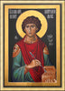 Wall Frame Gold - St. Panteleimon by R. Lentz