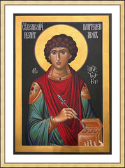 Wall Frame Gold - St. Panteleimon by R. Lentz