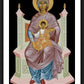 Wall Frame Black, Matted - Queen of Heaven by Br. Robert Lentz, OFM - Trinity Stores