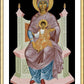 Wall Frame Gold, Matted - Queen of Heaven by R. Lentz