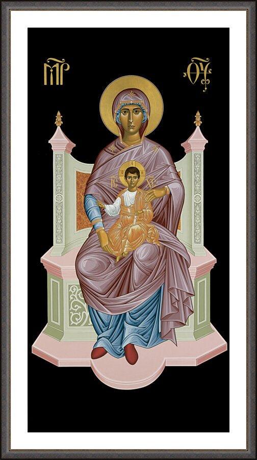 Wall Frame Espresso, Matted - Queen of Heaven by R. Lentz