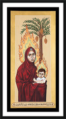Wall Frame Black - Our Lady of the Qur'an by R. Lentz