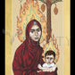 Wall Frame Gold, Matted - Our Lady of the Qurâ€™an by Br. Robert Lentz, OFM - Trinity Stores