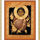 Wall Frame Gold, Matted - Quetzalcoatl Christ by Br. Robert Lentz, OFM - Trinity Stores