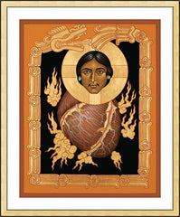 Wall Frame Gold - Quetzalcoatl Christ by R. Lentz