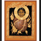 Wall Frame Black, Matted - Quetzalcoatl Christ by Br. Robert Lentz, OFM - Trinity Stores