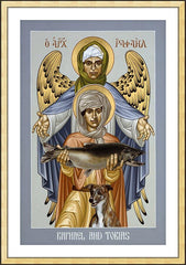 Wall Frame Gold - St. Raphael and Tobias by R. Lentz